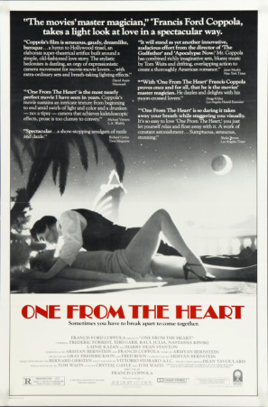One from the Heart movie poster (1982) poster