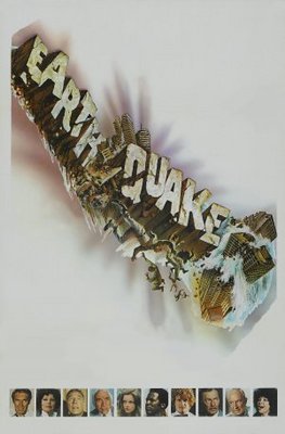 Earthquake movie poster (1974) wood print