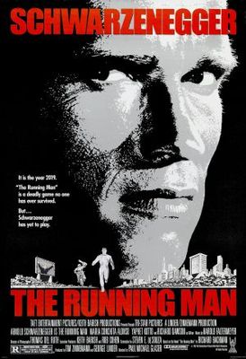 The Running Man movie poster (1987) canvas poster