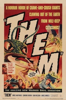 Them! movie poster (1954) pillow