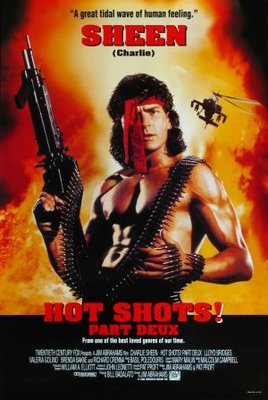 Hot Shots! Part Deux movie poster (1993) metal framed poster