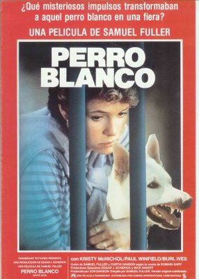 White Dog movie poster (1982) canvas poster