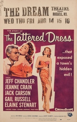The Tattered Dress movie poster (1957) Stickers MOV_e4b90d60