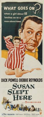 Susan Slept Here movie poster (1954) metal framed poster