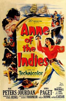 Anne of the Indies movie poster (1951) pillow
