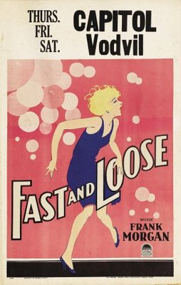 Fast and Loose movie poster (1930) metal framed poster