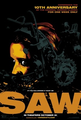 Saw movie poster (2004) wood print