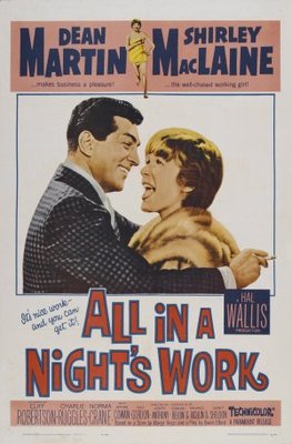 All in a Night's Work movie poster (1961) t-shirt