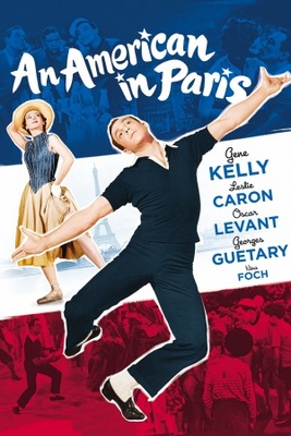 An American in Paris movie poster (1951) metal framed poster