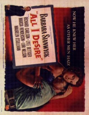 All I Desire movie poster (1953) wooden framed poster