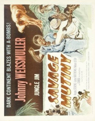 Savage Mutiny movie poster (1953) wooden framed poster