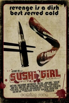 Sushi Girl movie poster (2011) wooden framed poster
