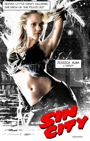 Sin City movie poster (2005) wooden framed poster