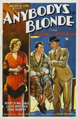 Anybody's Blonde movie poster (1931) wooden framed poster