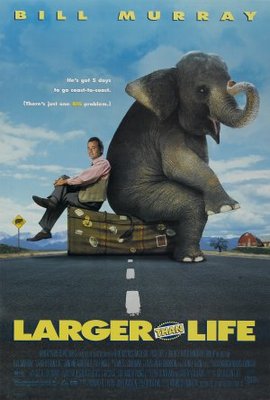 Larger Than Life movie poster (1996) wood print
