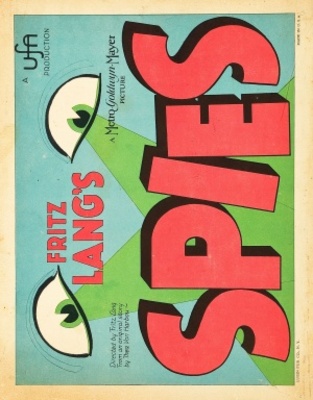 Spione movie poster (1928) metal framed poster