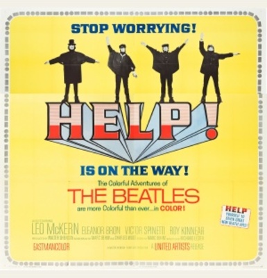 Help! movie poster (1965) wood print