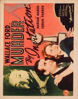 Murder by Invitation movie poster (1941) wood print