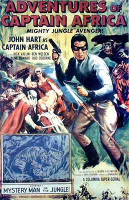 Adventures of Captain Africa, Mighty Jungle Avenger! movie poster (1955) wooden framed poster
