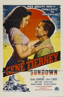 Sundown movie poster (1941) canvas poster