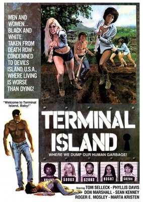 Terminal Island movie poster (1973) metal framed poster