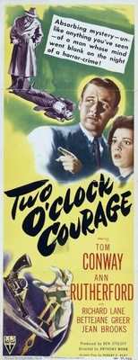 Two O'Clock Courage movie poster (1945) Stickers MOV_f0aac5db