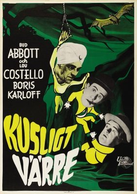 Abbott and Costello Meet the Killer, Boris Karloff movie poster (1949) pillow