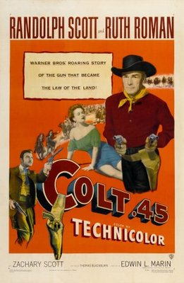Colt .45 movie poster (1950) pillow