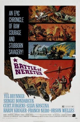 Bitka na Neretvi movie poster (1969) poster with hanger