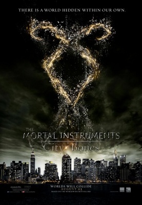 The Mortal Instruments: City of Bones movie poster (2013) wood print