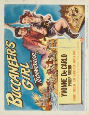 Buccaneer's Girl movie poster (1950) metal framed poster