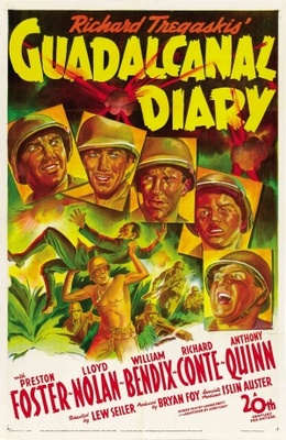 Guadalcanal Diary movie poster (1943) wood print