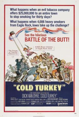 Cold Turkey movie poster (1971) wood print