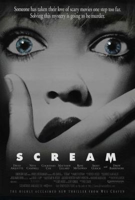 Scream movie poster (1996) wood print