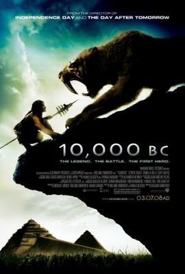 10,000 BC movie poster (2008) wooden framed poster