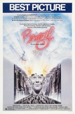 Brazil movie poster (1985) wood print