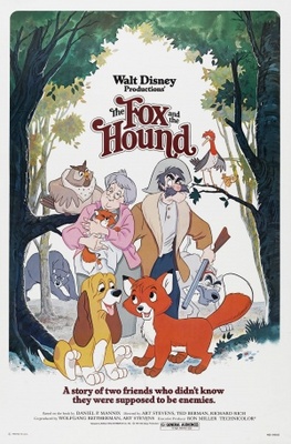 The Fox and the Hound movie poster (1981) wooden framed poster