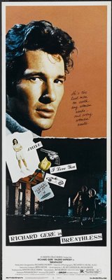Breathless movie poster (1983) poster