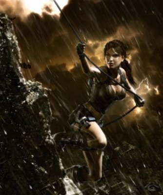 Tomb Raider: Underworld movie poster (2008) metal framed poster