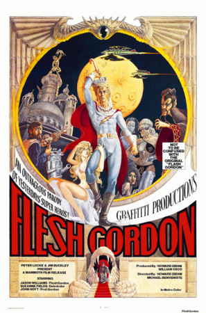 Flesh Gordon movie poster (1974) pillow
