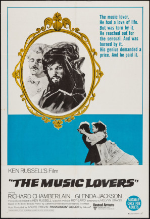 The Music Lovers movie poster (1970) pillow