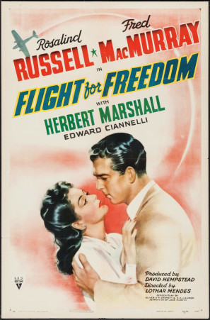 Flight for Freedom movie poster (1943) poster with hanger