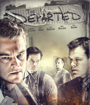 The Departed movie poster (2006) wood print