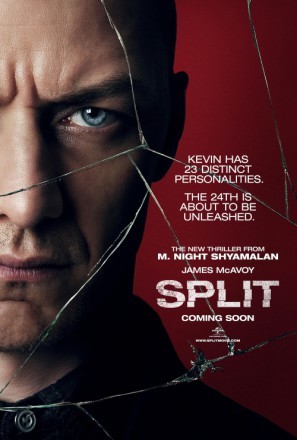Split movie poster (2017) metal framed poster