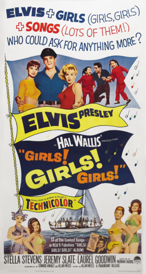Girls! Girls! Girls! movie poster (1962) t-shirt
