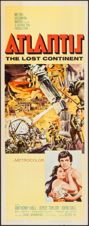 Atlantis, the Lost Continent movie poster (1961) canvas poster