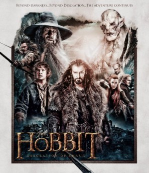 The Hobbit: The Desolation of Smaug movie poster (2013) wooden framed poster