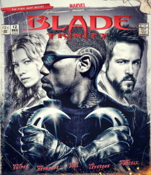 Blade: Trinity movie poster (2004) poster with hanger