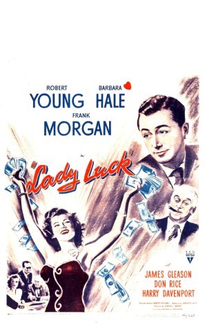 Lady Luck movie poster (1946) wood print