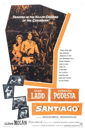 Santiago movie poster (1956) metal framed poster